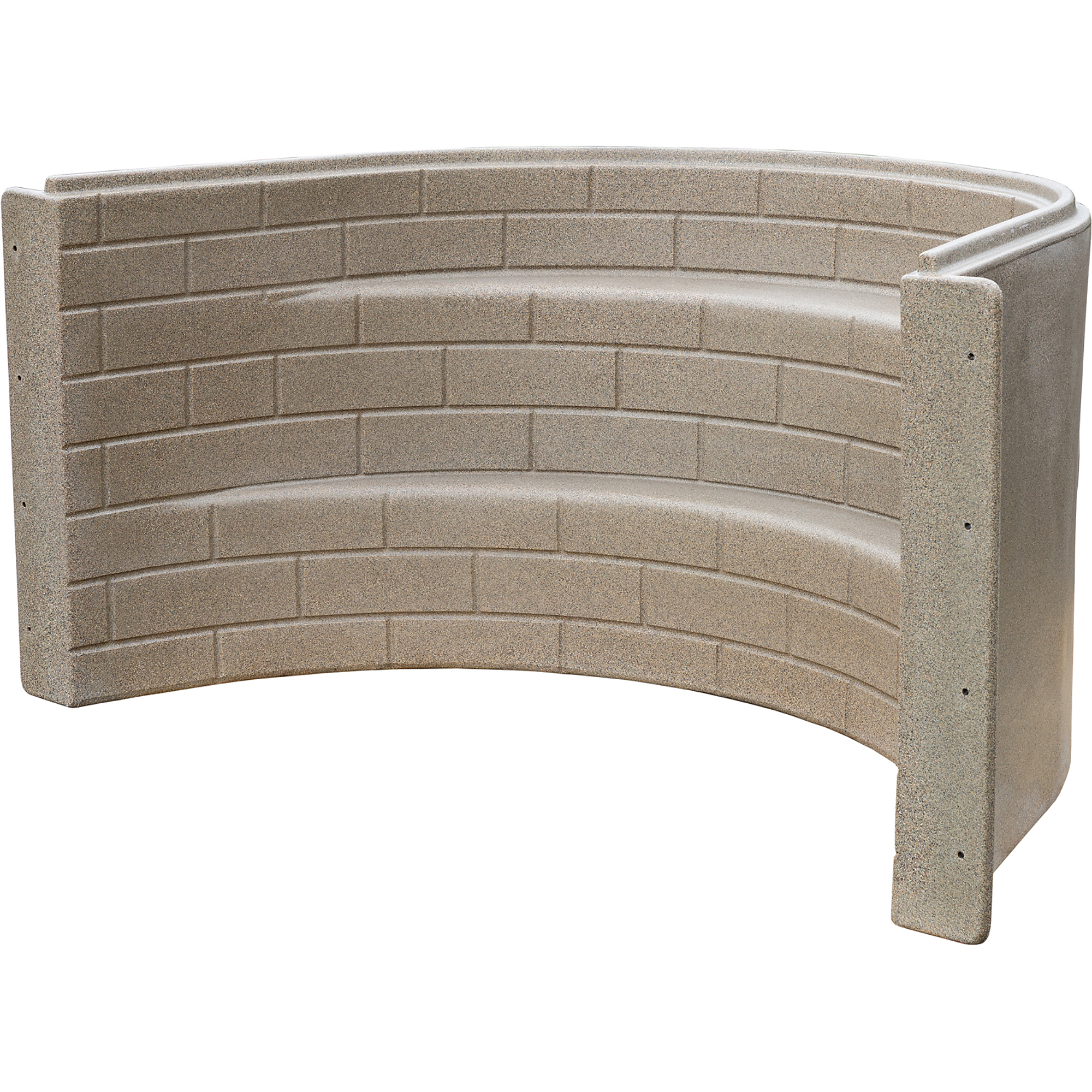 RomoTech 36 in. Stackable Sandstone Egress Well, UV-Protected Polyethylene, Fits 3-5 ft Basement Windows Model # 82129226